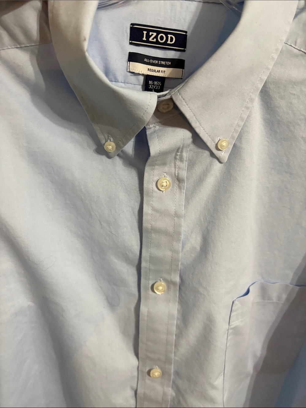 Izod Light Blue Button-Down Dress Shirt